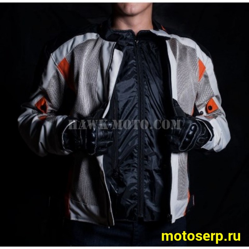 Купить  Куртка с жесткими вставками текстильная  HAWK MOTO  "Amigo"  (M) (шт) (HAWK купить с доставкой по Москве и России, цена, технические характеристики, комплектация фото  - motoserp.ru