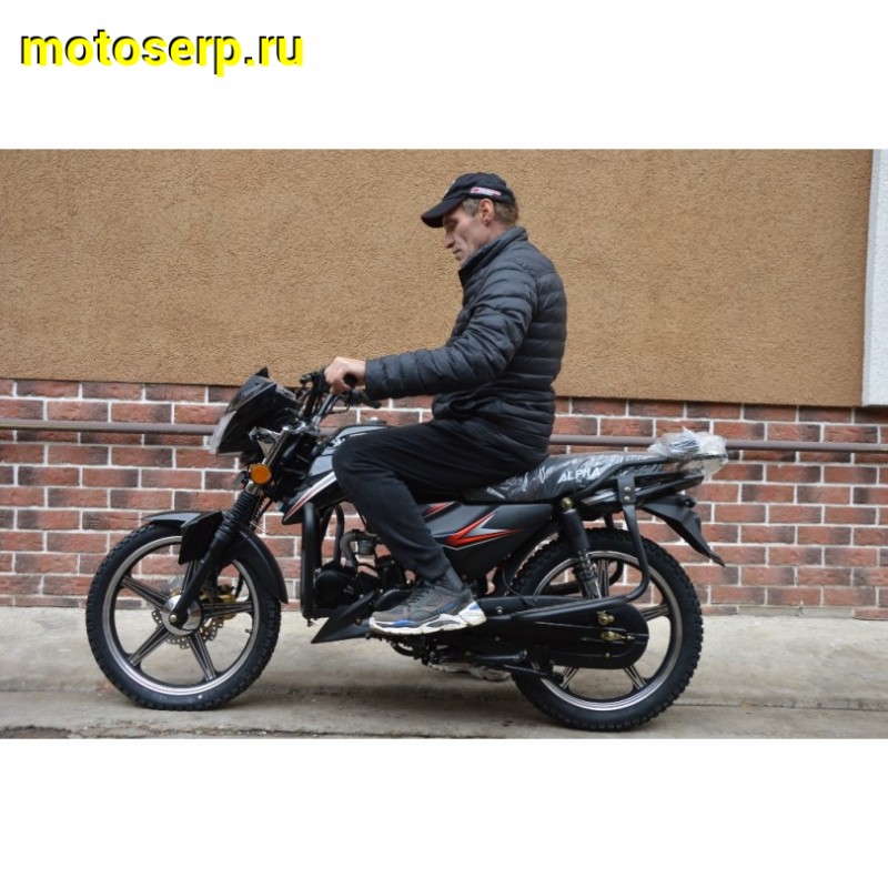 Купить  Мопед Millenium Alpha RS12 (Альфа Эр Эс 12)  4Т; 50cc; колеса 17"литые; 4пер, эл. старт, (шт) 01250 (P.Moto (ТехМаркет (Глотов купить с доставкой по Москве и России, цена, технические характеристики, комплектация фото  - motoserp.ru