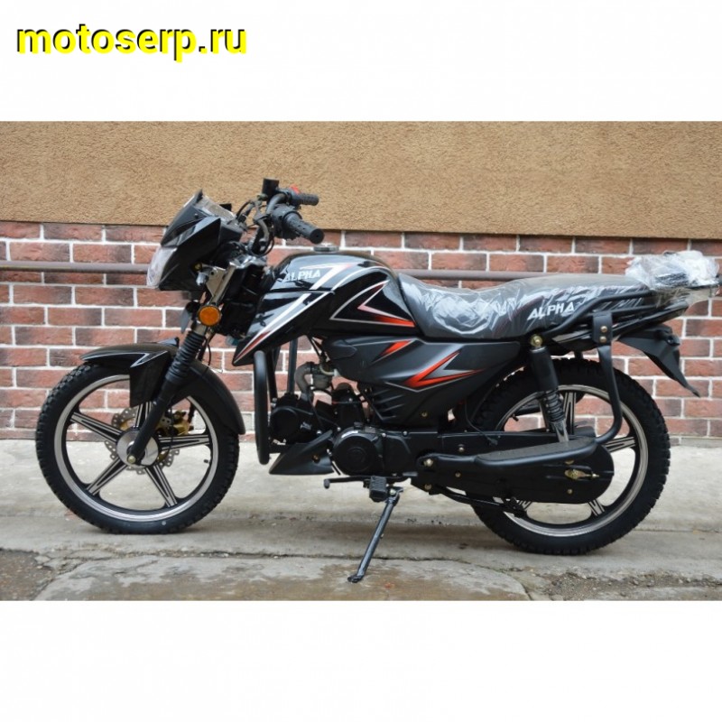 Купить  Мопед Millenium Alpha RS12 (Альфа Эр Эс 12)  4Т; 50cc; колеса 17"литые; 4пер, эл. старт, (шт) 01250 (P.Moto (ТехМаркет (Глотов купить с доставкой по Москве и России, цена, технические характеристики, комплектация фото  - motoserp.ru