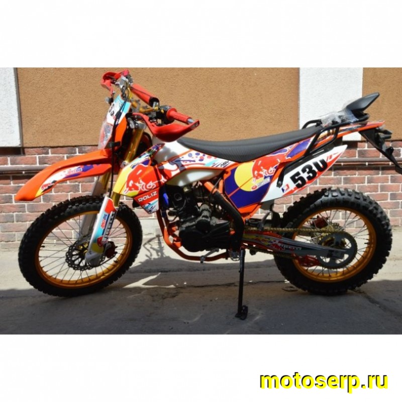 Купить  ====Мотоцикл Кросс/Эндуро ROLIZ SPORT-008 (ПТС), 21/18, 250сс, 170MM, 4х клап!, карб Nibbi PWK, жид. охл, Led, сальн цепь 520 (Бер)(шт) (Roliz купить с доставкой по Москве и России, цена, технические характеристики, комплектация фото  - motoserp.ru