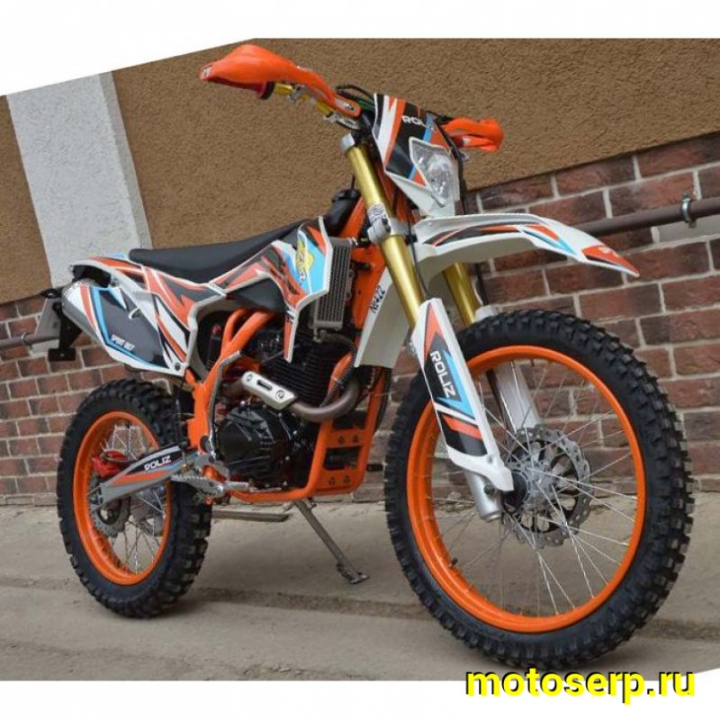 Купить  ====Мотоцикл Кросс/Эндуро ROLIZ SPORT-008 (ПТС), 21/18, 250сс, 170MM, 4х клап!, карб Nibbi PWK, жид. охл, Led, сальн цепь 520 (Бер)(шт) (Roliz купить с доставкой по Москве и России, цена, технические характеристики, комплектация фото  - motoserp.ru
