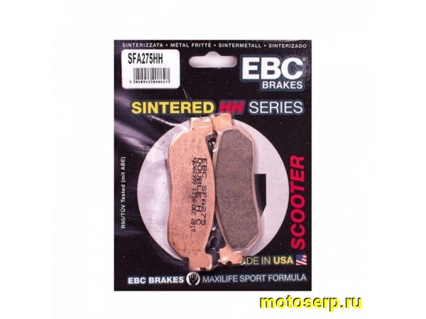 Купить  Колодки тормозные EBC SFA275HH YAMAHA YP250 MAJESTY 98-03 R (пар) (JP  купить с доставкой по Москве и России, цена, технические характеристики, комплектация фото  - motoserp.ru