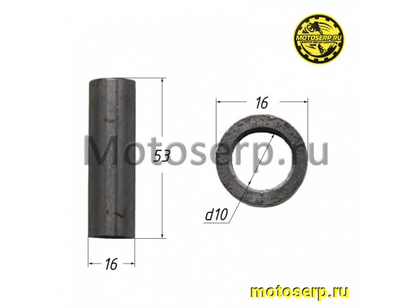 Купить  Втулка рычага перед подвески (d-10, D-16, L-53) KAYO BIG BULL, TOR (внутренняя) (шт) (SM 185-5625 купить с доставкой по Москве и России, цена, технические характеристики, комплектация фото  - motoserp.ru