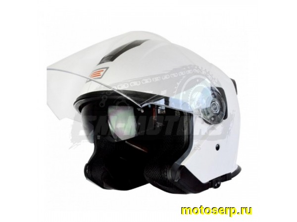 Купить  ====Шлем открытый байк со стеклом Origine Palio Solid (белый) глянцевый (L) (шт) (0 купить с доставкой по Москве и России, цена, технические характеристики, комплектация фото  - motoserp.ru