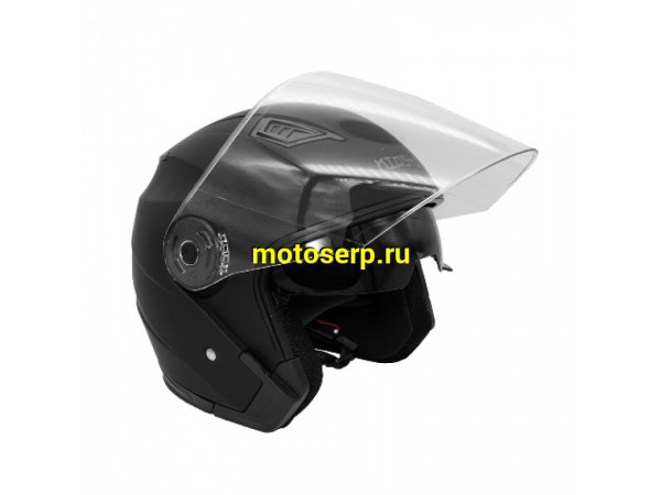 Купить  ====Шлем открытый байк со стеклом KIOSHI 516/526 Solid (черный) матовый (XL) (шт) (0 купить с доставкой по Москве и России, цена, технические характеристики, комплектация фото  - motoserp.ru