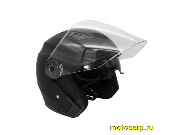 Купить  ====Шлем открытый байк со стеклом KIOSHI 516/526 Solid (черный) матовый (XL) (шт) (0 купить с доставкой по Москве и России, цена, технические характеристики, комплектация фото  - motoserp.ru