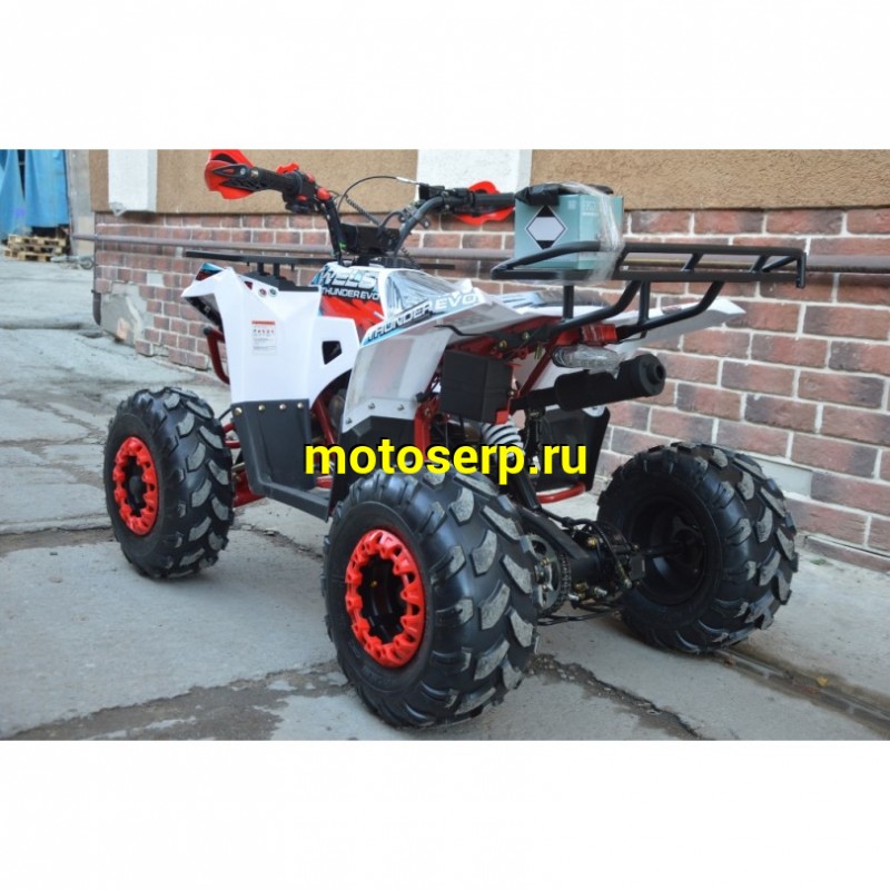 Купить  125cc Квадроцикл Wels THUNDER EVO 125 , 125сс, утилит. 9-12 лет, кол.8" штамп, автомат, реверс, сигнал с контр. тормоза Диск/диск, и пр. (шт) купить с доставкой по Москве и России, цена, технические характеристики, комплектация фото  - motoserp.ru