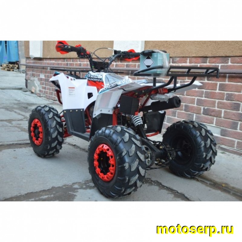 Купить  ====125cc Квадроцикл Wels THUNDER EVO 125 , 125сс, утилит. 9-12 лет, кол.8" штамп, автомат, реверс, сигнал с контр. тормоза Диск/диск, и пр. (шт) купить с доставкой по Москве и России, цена, технические характеристики, комплектация фото  - motoserp.ru