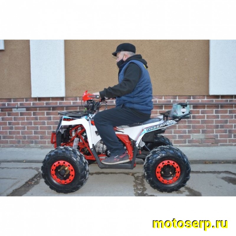Купить  ====125cc Квадроцикл Wels THUNDER EVO 125 , 125сс, утилит. 9-12 лет, кол.8" штамп, автомат, реверс, сигнал с контр. тормоза Диск/диск, и пр. (шт) купить с доставкой по Москве и России, цена, технические характеристики, комплектация фото  - motoserp.ru