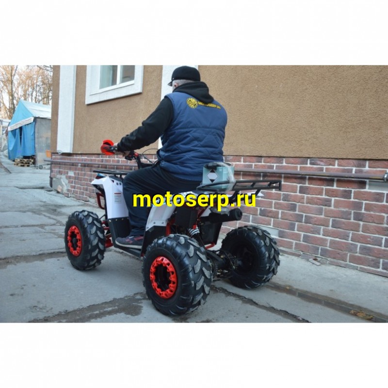 Купить  125cc Квадроцикл Wels THUNDER EVO 125 , 125сс, утилит. 9-12 лет, кол.8" штамп, автомат, реверс, сигнал с контр. тормоза Диск/диск, и пр. (шт) купить с доставкой по Москве и России, цена, технические характеристики, комплектация фото  - motoserp.ru