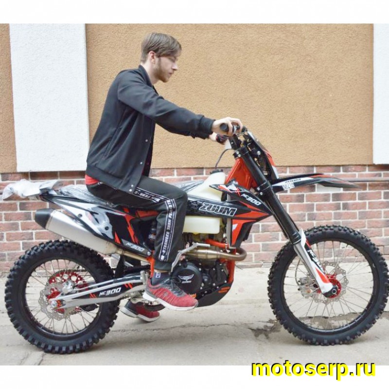 Купить  ====Мотоцикл Кросс/Эндуро ZUUM 300NC ZM BUSTER NC300 (спортинв), 21/18, 4Т, 300cc,ZS177MM, пластик КТМ большой бак,вилка 48 мм,карб, жидк. охл (шт) купить с доставкой по Москве и России, цена, технические характеристики, комплектация фото  - motoserp.ru