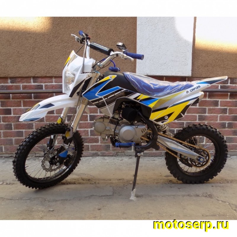 Купить  ====Питбайк Racer CRF125 (спортинв), 125сс, 17/14, 4Т, кикстартер, карб., воздуш. охл. (шт) купить с доставкой по Москве и России, цена, технические характеристики, комплектация фото  - motoserp.ru