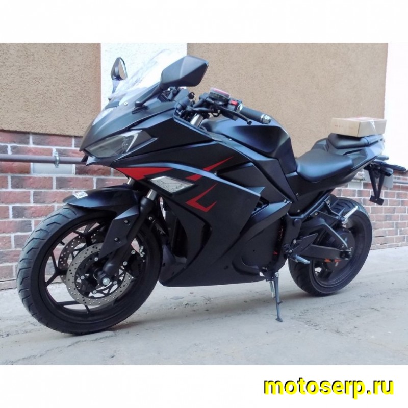 Купить  ====Электромотоцикл Kawasaki Ninja (Кавасаки Ниндзя) 4000W, ЛИТИЕВЫЙ аккум, торм. диск./диск.,кол. 17"/17"  (шт) (MOTO-SKUTER купить с доставкой по Москве и России, цена, технические характеристики, комплектация фото  - motoserp.ru