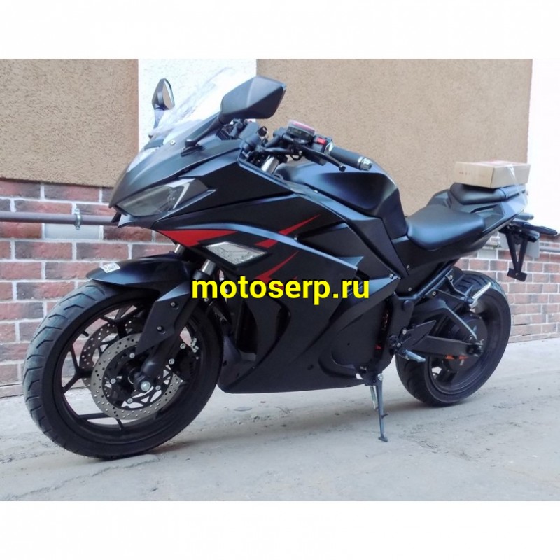 Купить  Электромотоцикл Kawasaki Ninja (Кавасаки Ниндзя) 4000W, ЛИТИЕВЫЙ аккум, торм. диск./диск.,кол. 17"/17"  (шт) (MOTO-SKUTER купить с доставкой по Москве и России, цена, технические характеристики, комплектация фото  - motoserp.ru