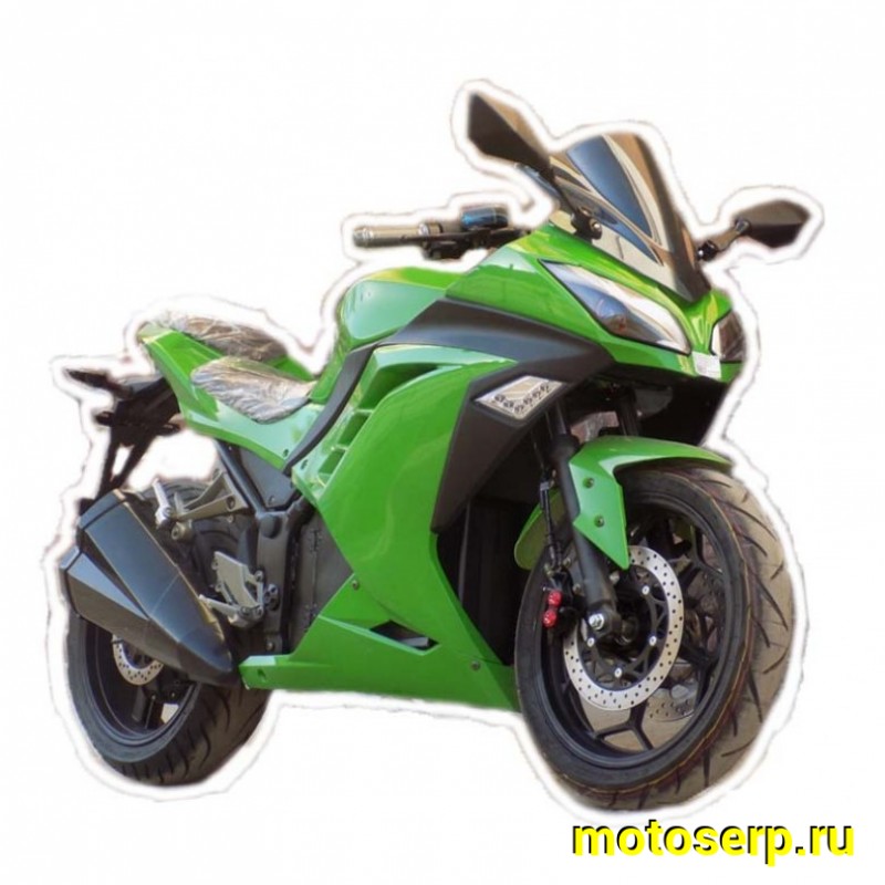 Купить  ====Электромотоцикл Kawasaki Ninja (Кавасаки Ниндзя) 4000W, ЛИТИЕВЫЙ аккум, торм. диск./диск.,кол. 17"/17"  (шт) (MOTO-SKUTER купить с доставкой по Москве и России, цена, технические характеристики, комплектация фото  - motoserp.ru