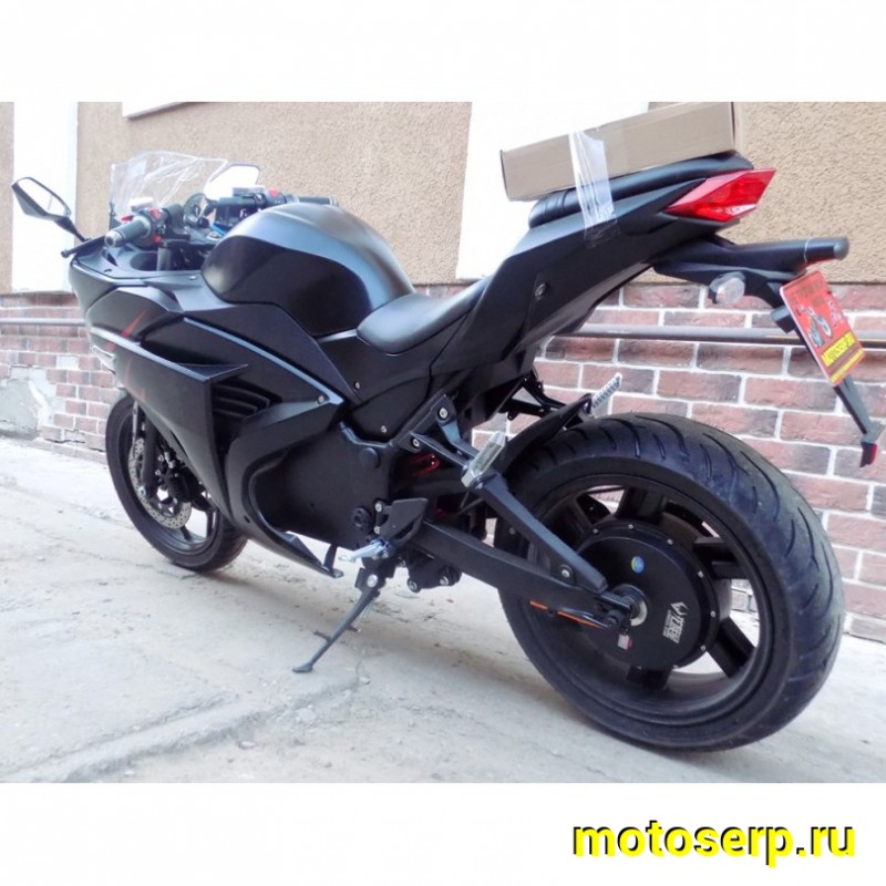 Купить  ====Электромотоцикл Kawasaki Ninja (Кавасаки Ниндзя) 4000W, ЛИТИЕВЫЙ аккум, торм. диск./диск.,кол. 17"/17"  (шт) (MOTO-SKUTER купить с доставкой по Москве и России, цена, технические характеристики, комплектация фото  - motoserp.ru