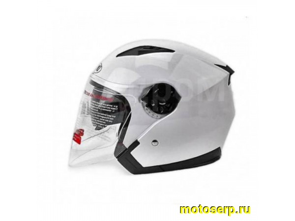 Купить  Шлем открытый  со стеклом Ataki JK526 SOLID белый глянцевый S (шт) (SM 823-4183 купить с доставкой по Москве и России, цена, технические характеристики, комплектация фото  - motoserp.ru