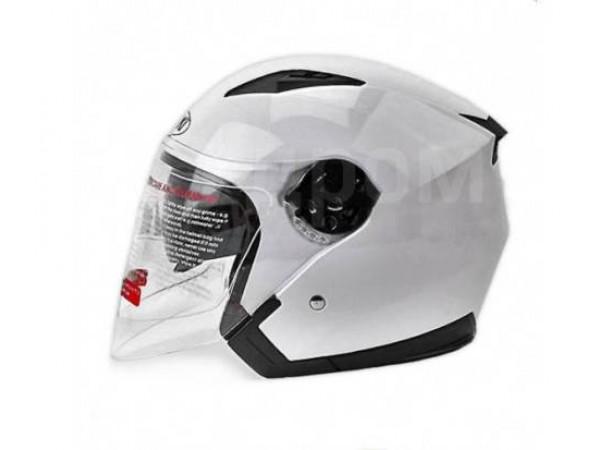 Купить  Шлем открытый  со стеклом Ataki JK526 SOLID белый глянцевый S (шт) (SM 823-4183 купить с доставкой по Москве и России, цена, технические характеристики, комплектация фото  - motoserp.ru