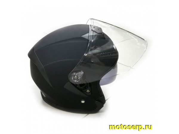 Купить  Шлем открытый  со стеклом Ataki JK526 SOLID черный матовый L (шт) (SM 823-5835 купить с доставкой по Москве и России, цена, технические характеристики, комплектация фото  - motoserp.ru