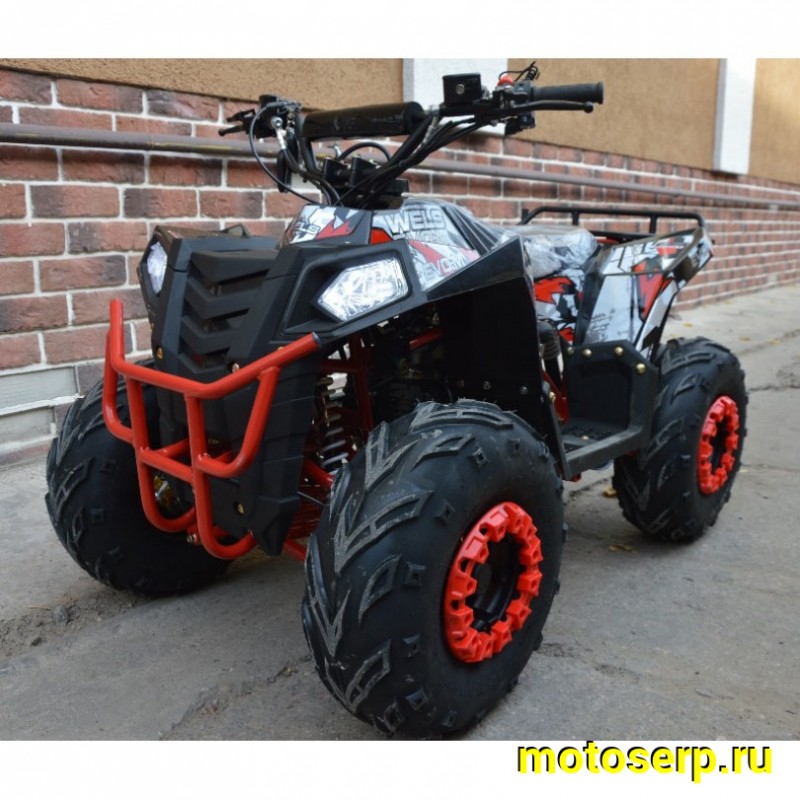 Купить  ====110cc Квадроцикл Wels THUNDER EVO 110, 110сс, утилит. 9-12 лет, кол.7" автомат, реверс, сигнал с контр. тормоза Диск/диск, и пр. (шт) (ФОТО купить с доставкой по Москве и России, цена, технические характеристики, комплектация фото  - motoserp.ru