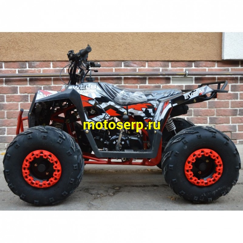 Купить  ====110cc Квадроцикл Wels THUNDER EVO 110, 110сс, утилит. 9-12 лет, кол.7" автомат, реверс, сигнал с контр. тормоза Диск/диск, и пр. (шт) (ФОТО купить с доставкой по Москве и России, цена, технические характеристики, комплектация фото  - motoserp.ru