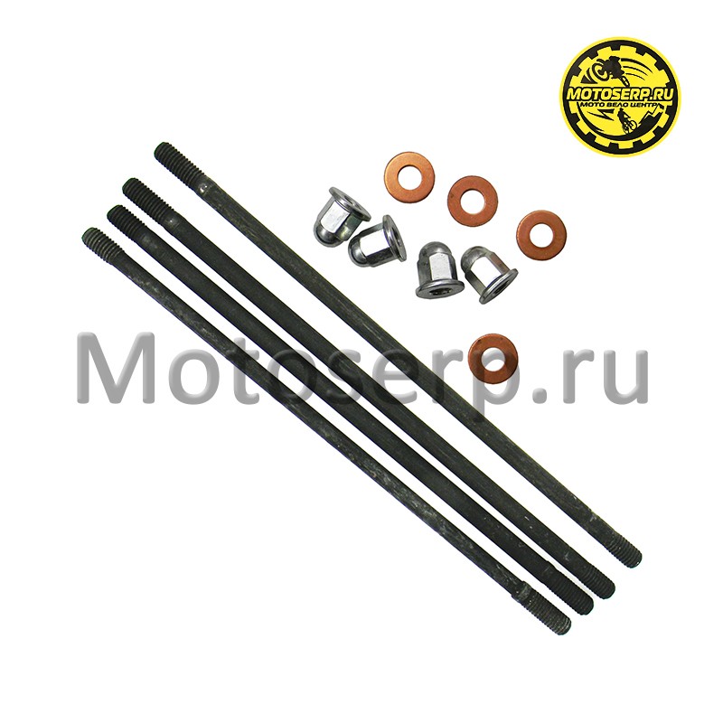 Купить  Шпильки цилиндра 172FMM с гайками 4шт (M8&times;225 M8&times;230) (CB250D-F) (комп) (TATA 800003025 купить с доставкой по Москве и России, цена, технические характеристики, комплектация фото  - motoserp.ru