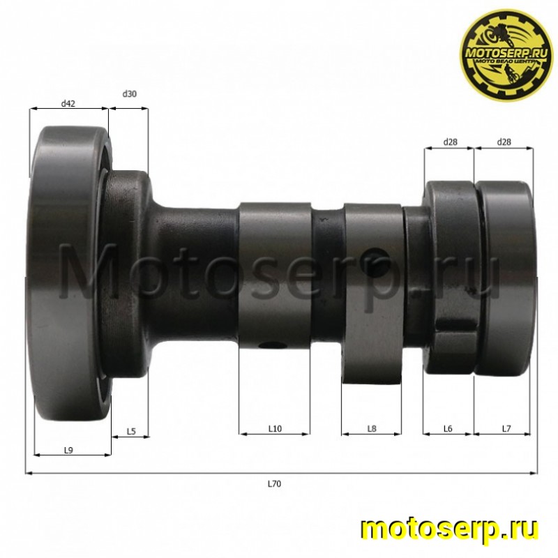 Купить  Распредвал 154FMI/152FMI ALPHA 110, ACTIVE110 (шт) (TATA 10036114 купить с доставкой по Москве и России, цена, технические характеристики, комплектация фото  - motoserp.ru