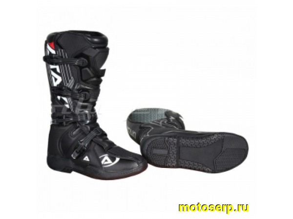 Купить  ====Мотоботы кросс. ATAKI MX-001 (защ. голени), черные р-р 42" (Ч/З) (пар) (0 купить с доставкой по Москве и России, цена, технические характеристики, комплектация фото  - motoserp.ru