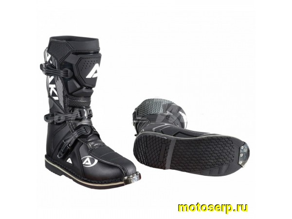 Купить  ====Мотоботы кросс. ATAKI MX-002Y (защ. голени), черные р-р 34" (Ч/З) (пар) (0 купить с доставкой по Москве и России, цена, технические характеристики, комплектация фото  - motoserp.ru