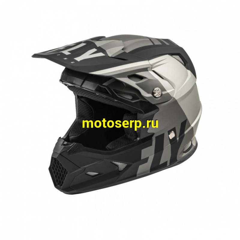 Купить  ====Шлем Кросс FLY RACING TOXIN TRANSFER серый/черный матовый (2021) S (шт) (0 купить с доставкой по Москве и России, цена, технические характеристики, комплектация фото  - motoserp.ru