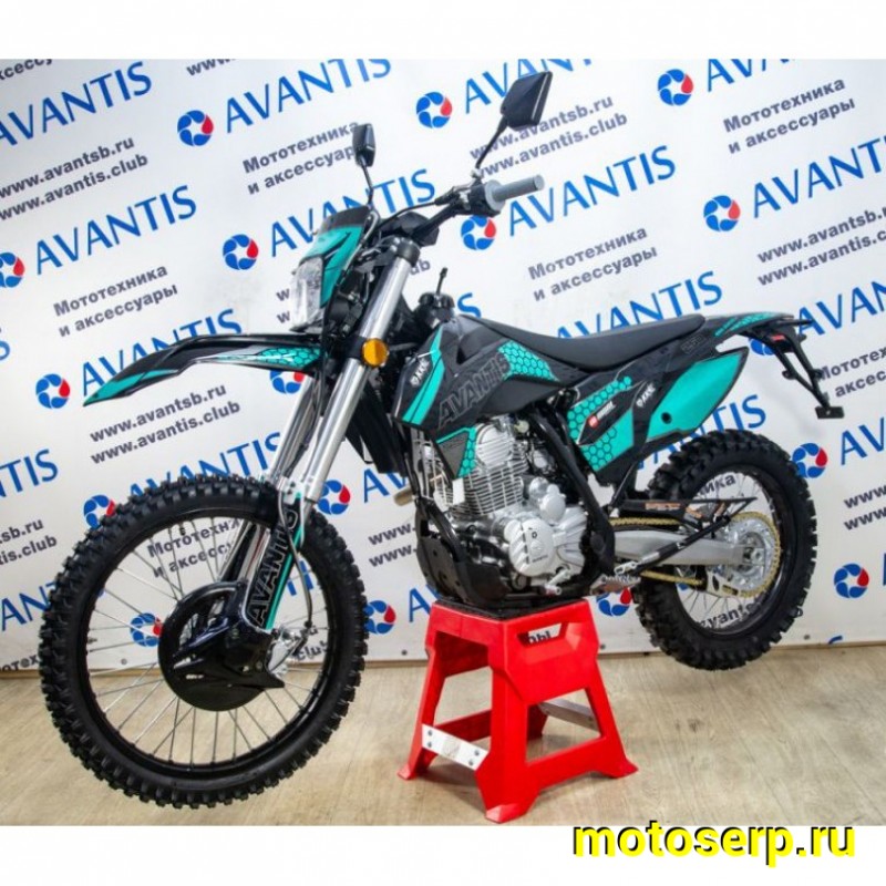 Купить  ====Мотоцикл Кросс/Эндуро AVANTIS A7 Lux (ПТС), 21/18, 174MM, 4Т, 4-х клап,  жид. охл, балансир, регул аморт. (шт) купить с доставкой по Москве и России, цена, технические характеристики, комплектация фото  - motoserp.ru
