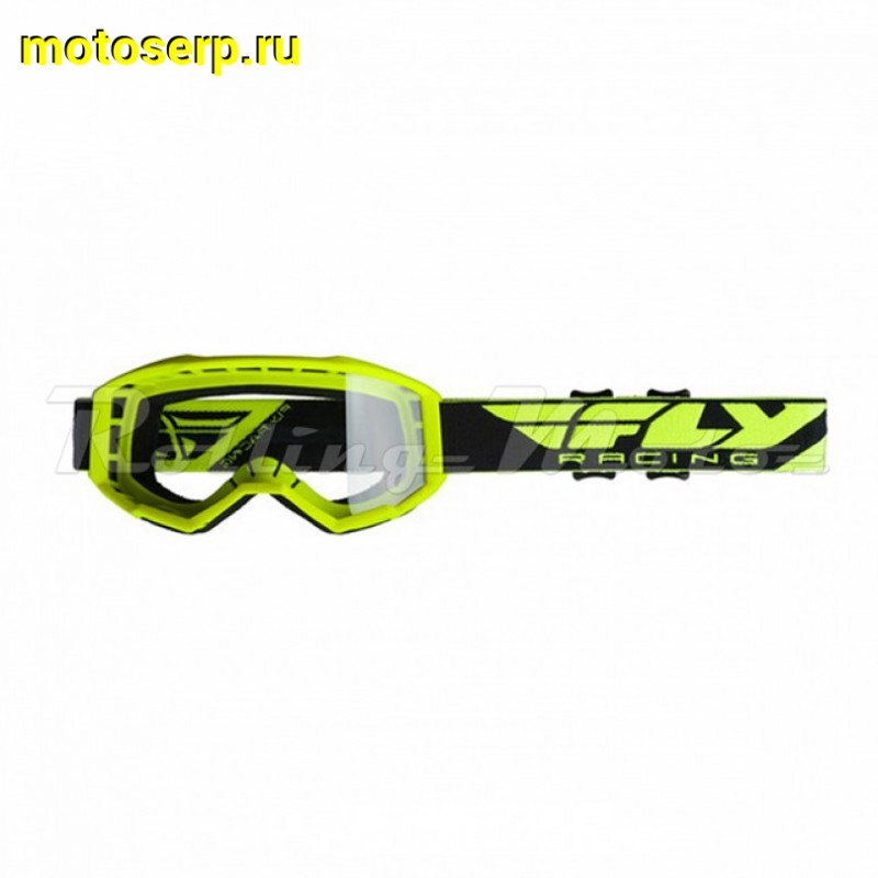 Купить  ====Очки мото Кросс FLY RACING FOCUS YOUTH Hi-Vis желтые (детские)  (шт) (SM 604-6456 купить с доставкой по Москве и России, цена, технические характеристики, комплектация фото  - motoserp.ru