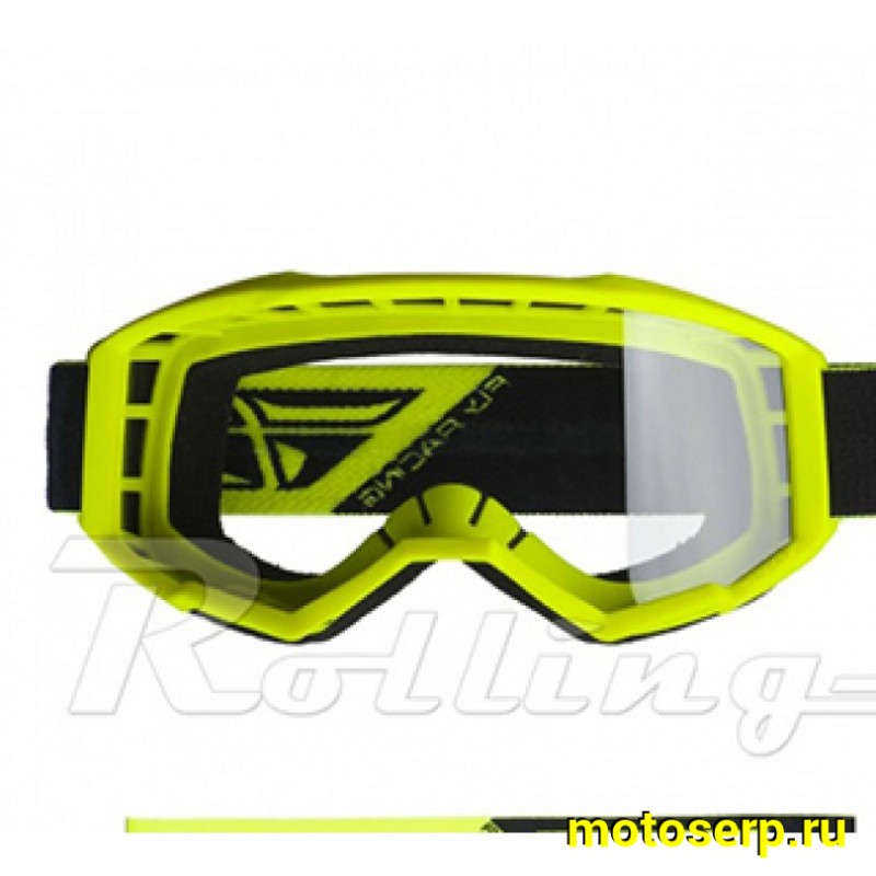 Купить  ====Очки мото Кросс FLY RACING FOCUS Hi-Vis жёлтые 2019 (шт) (SM 604-8968 купить с доставкой по Москве и России, цена, технические характеристики, комплектация фото  - motoserp.ru