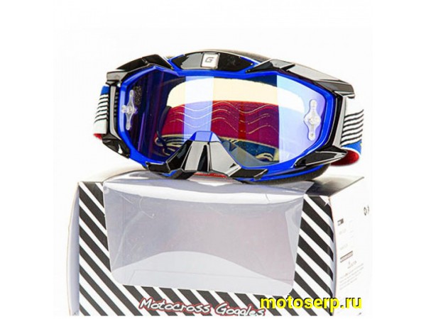 Купить  ====Очки мото Кросс GTX 5015 синие (шт)  (0 купить с доставкой по Москве и России, цена, технические характеристики, комплектация фото  - motoserp.ru