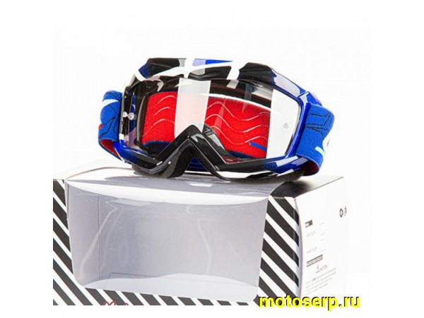 Купить  ====Очки мото Кросс GTX 5018 синие (детские)  (шт)  (0 купить с доставкой по Москве и России, цена, технические характеристики, комплектация фото  - motoserp.ru