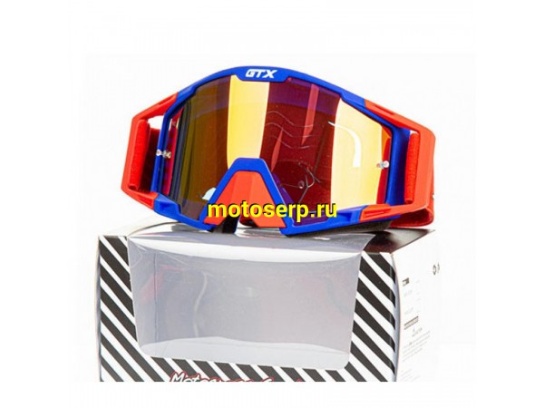 Купить  Очки мото Кросс GTX 5025 сине/красные (шт)  (0 купить с доставкой по Москве и России, цена, технические характеристики, комплектация фото  - motoserp.ru