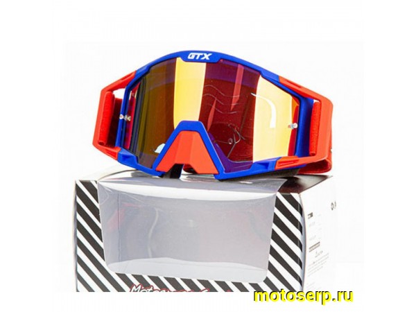 Купить  Очки мото Кросс GTX 5025 сине/красные (шт)  (0 купить с доставкой по Москве и России, цена, технические характеристики, комплектация фото  - motoserp.ru