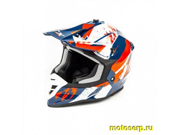 Купить  Шлем Кросс GTX 633 (M) #3 BLUE/RED WHITE (шт) (0 купить с доставкой по Москве и России, цена, технические характеристики, комплектация фото  - motoserp.ru