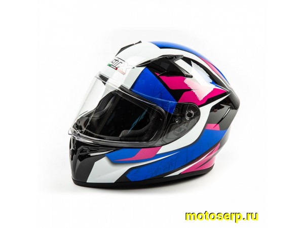 Купить  Шлем закрытый GTX 578 (S) #3 BLACK/PINK BLUE WHITE (шт) (0 купить с доставкой по Москве и России, цена, технические характеристики, комплектация фото  - motoserp.ru