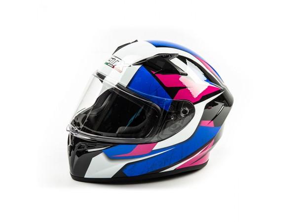 Купить  Шлем закрытый GTX 578 (S) #3 BLACK/PINK BLUE WHITE (шт) (0 купить с доставкой по Москве и России, цена, технические характеристики, комплектация фото  - motoserp.ru