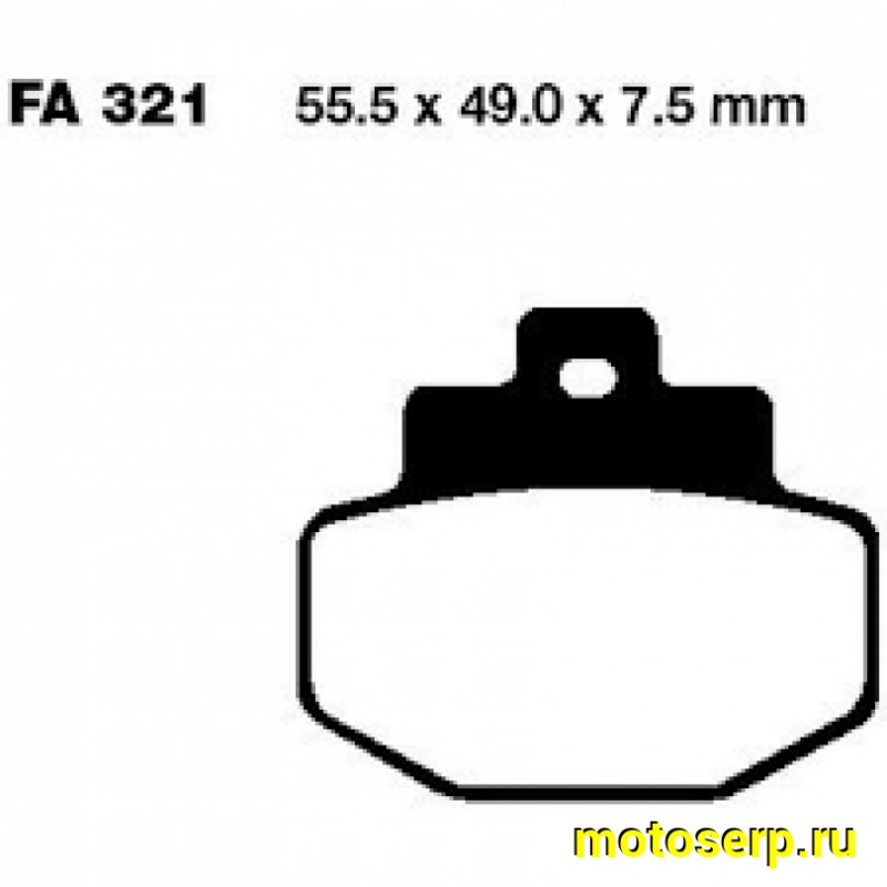 Купить  ====Колодки тормозные EBC SFA321HH (пар) (JP  купить с доставкой по Москве и России, цена, технические характеристики, комплектация фото  - motoserp.ru