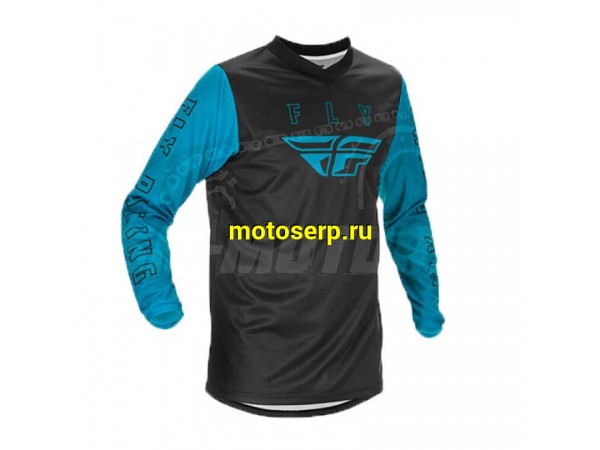Купить  ====Джерси (футболка для мотокросса) FLY RACING F-16 серая/синяя (YM) (детская) 2021 (шт)  (0 купить с доставкой по Москве и России, цена, технические характеристики, комплектация фото  - motoserp.ru