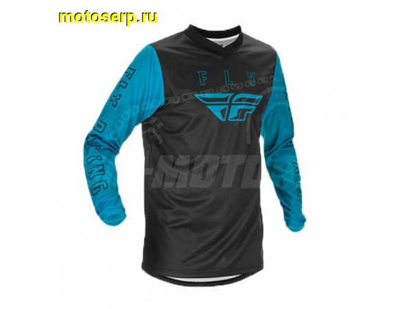 Купить  ====Джерси (футболка для мотокросса) FLY RACING F-16 серая/синяя (YM) (детская) 2021 (шт)  (0 купить с доставкой по Москве и России, цена, технические характеристики, комплектация фото  - motoserp.ru