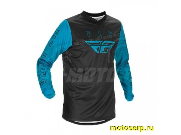 Купить  ====Джерси (футболка для мотокросса) FLY RACING F-16 серая/синяя (YM) (детская) 2021 (шт)  (0 купить с доставкой по Москве и России, цена, технические характеристики, комплектация фото  - motoserp.ru