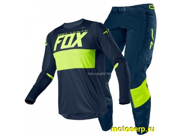 Купить  ====Джерси + штаны  для мотокроса (футболка и штаны)  Fox 360 Delicate черно-зеленый (XL) (комп) (0 купить с доставкой по Москве и России, цена, технические характеристики, комплектация фото  - motoserp.ru