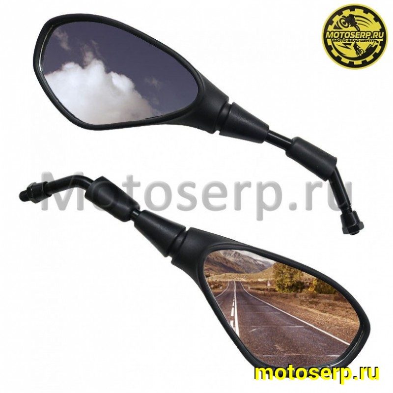 Купить  Зеркала (d-10mm, прав резьба) квадрат (пар)  (Regul 100658 купить с доставкой по Москве и России, цена, технические характеристики, комплектация фото  - motoserp.ru