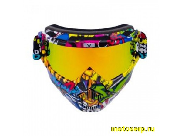 Купить  Очки мото Кросс VEMAR VM-1019B графити (шт) (0 купить с доставкой по Москве и России, цена, технические характеристики, комплектация фото  - motoserp.ru