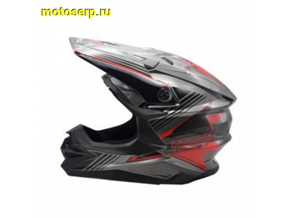Купить  Шлем Кросс KIOSHI Holeshot 801 (реплика Shoei VFX-WR) серый/красный р-р XL  (шт) (Regul 304171-24 купить с доставкой по Москве и России, цена, технические характеристики, комплектация фото  - motoserp.ru