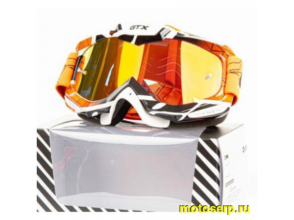 Купить  Очки мото Кросс GTX 5016 оранжевые (шт) (0 купить с доставкой по Москве и России, цена, технические характеристики, комплектация фото  - motoserp.ru