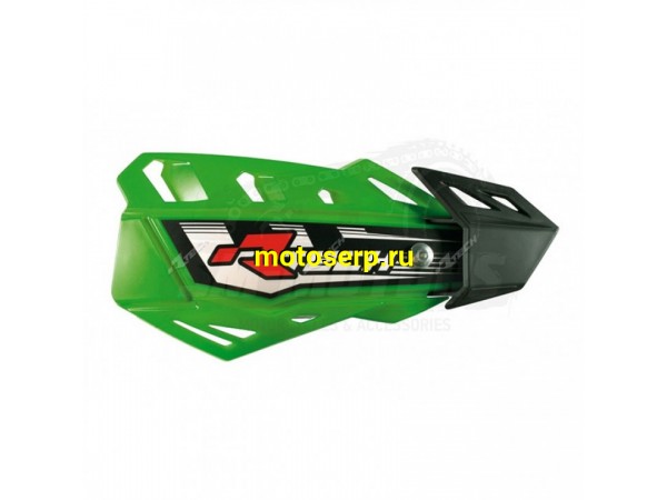 Купить  Защита рук/рычагов (уши) RTech FLX + крепеж на руль + крепеж на рычаги (зеленая) (комп) (SM 123-8738 купить с доставкой по Москве и России, цена, технические характеристики, комплектация фото  - motoserp.ru